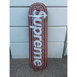 Supreme celtic knot skateboard red